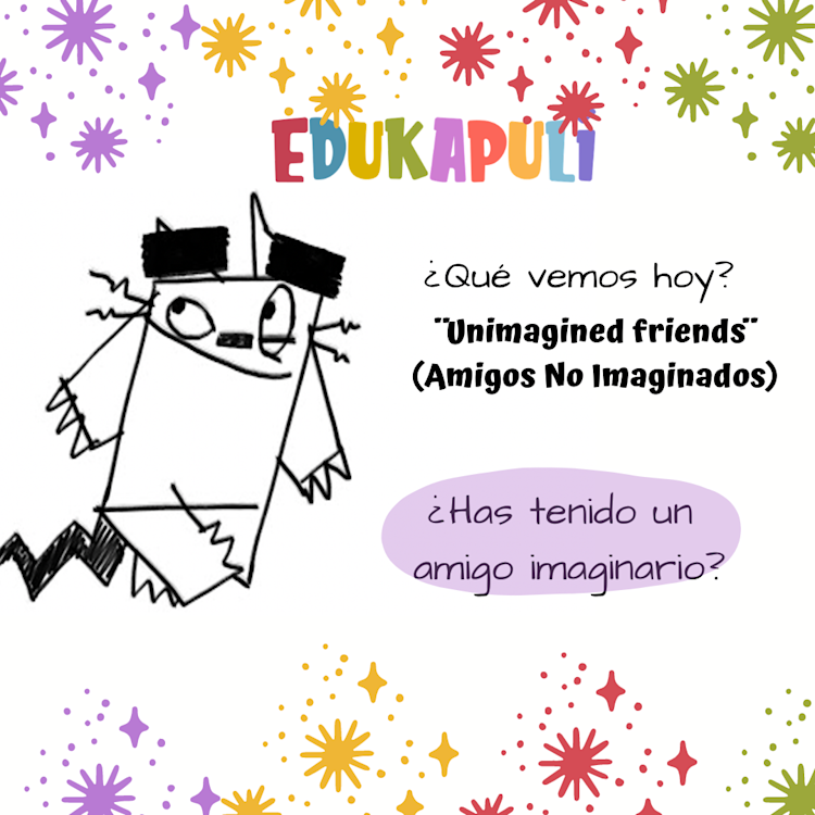 gato dibujado personaje del corto Unimagined friends