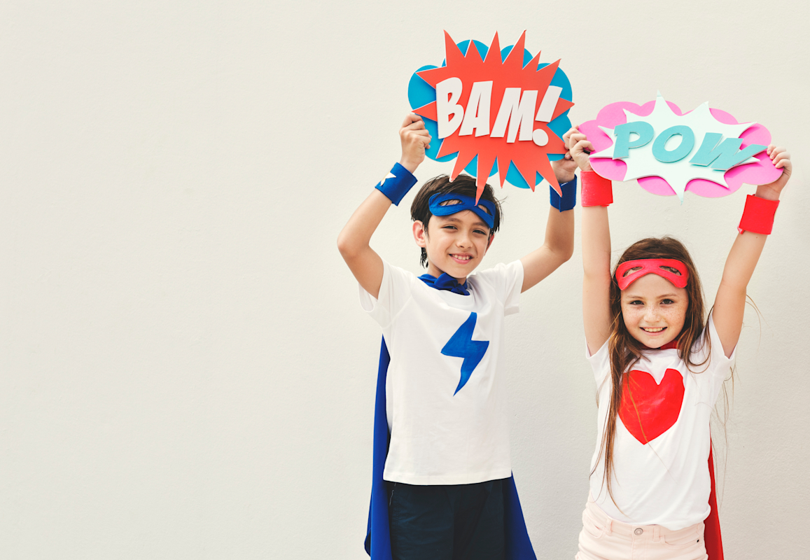 Niños super heroes