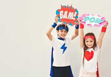 Niños super heroes
