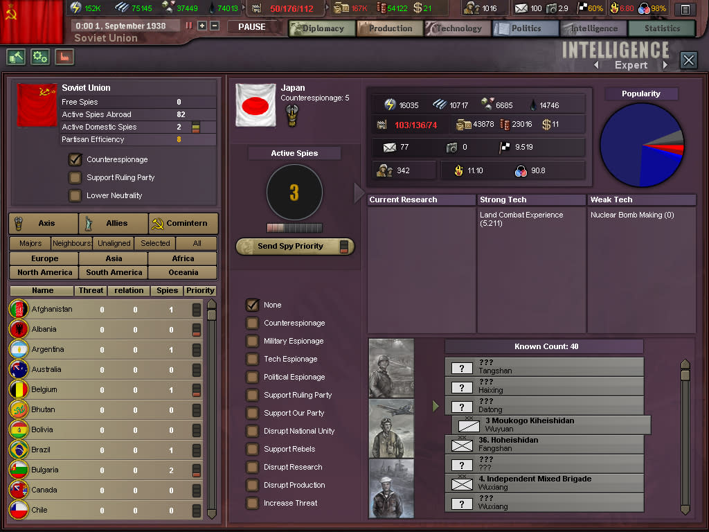 Hearts of Iron III (screenshot 7)