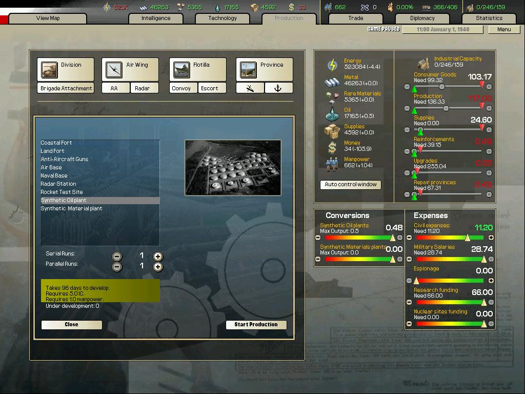 Arsenal of Democracy: A Hearts of Iron Game (screenshot 1)