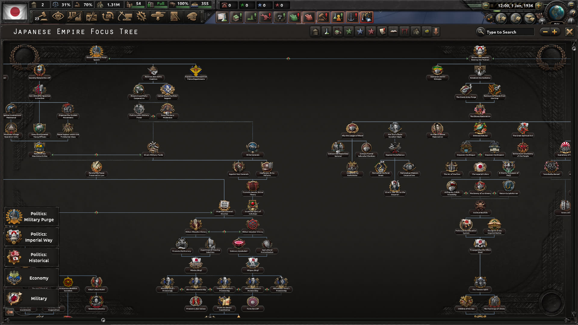 hoi4 ncns screenshot japan focus
