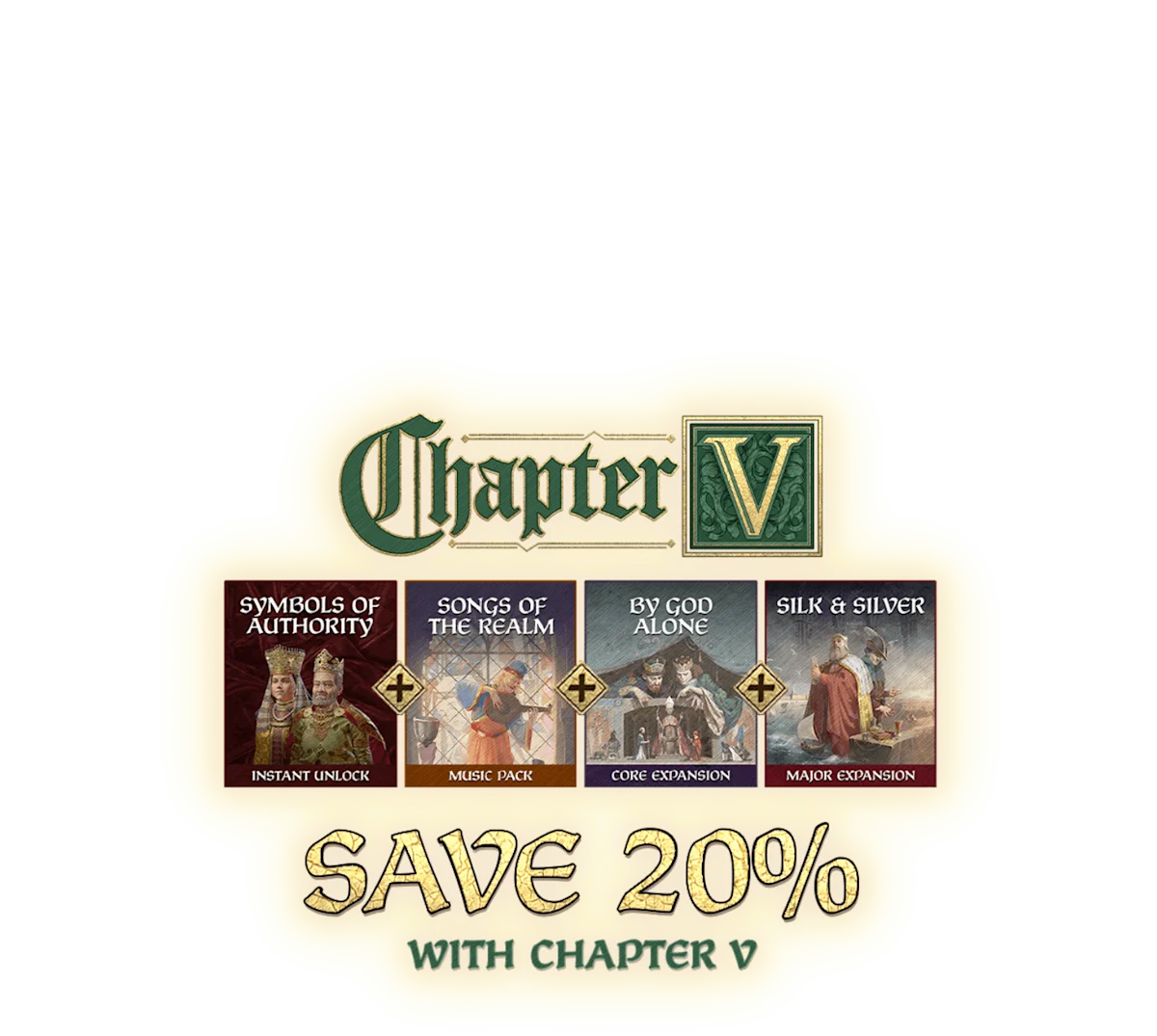 Logotype for Crusader Kings III: Chapter V