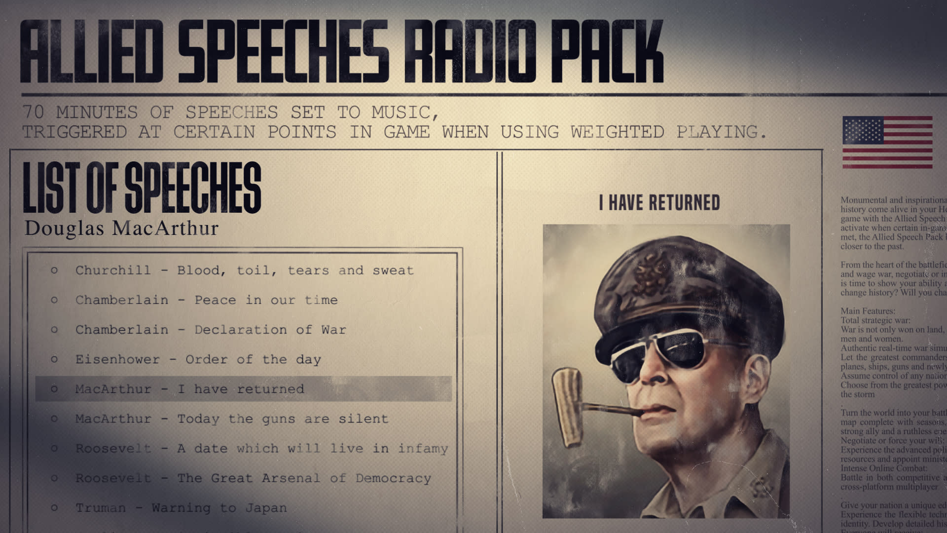 Hearts of Iron IV: Allied Speeches Pack (screenshot 4)