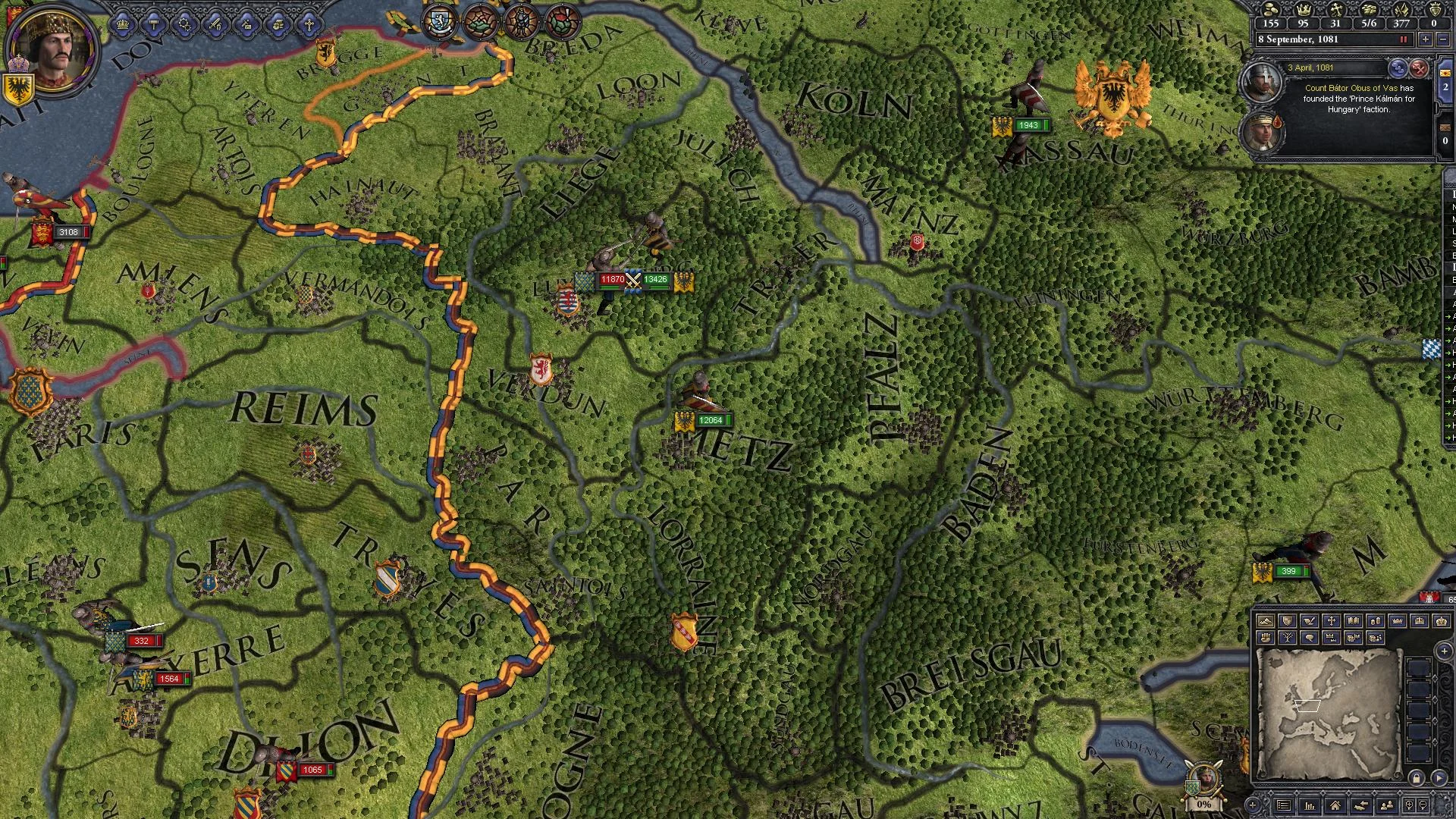 Crusader Kings II: Dynasty Shields Charlemagne (screenshot 8)