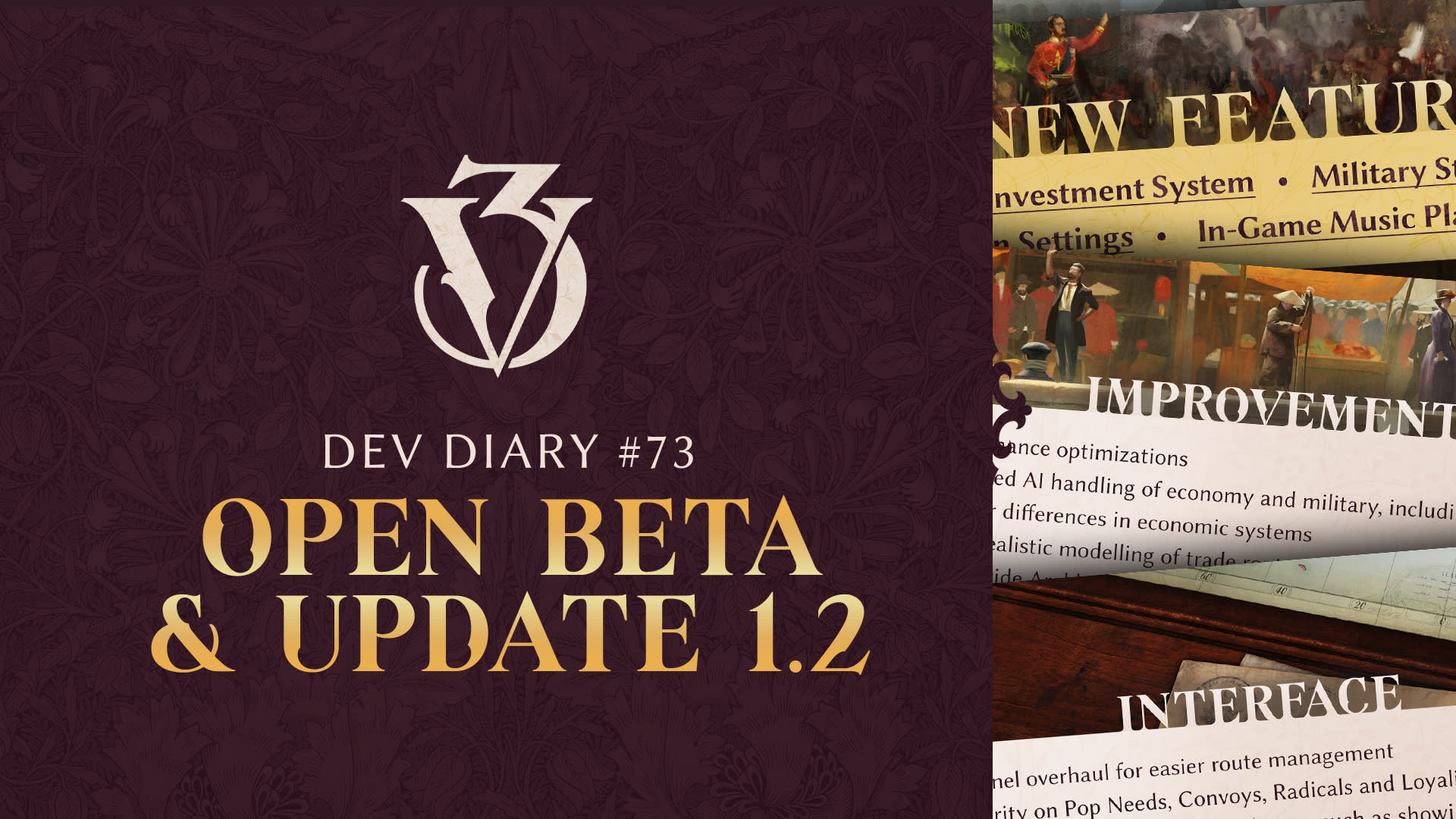 Dev Diary #73 - Open Beta and Update 1.2 overview - Paradox Interactive