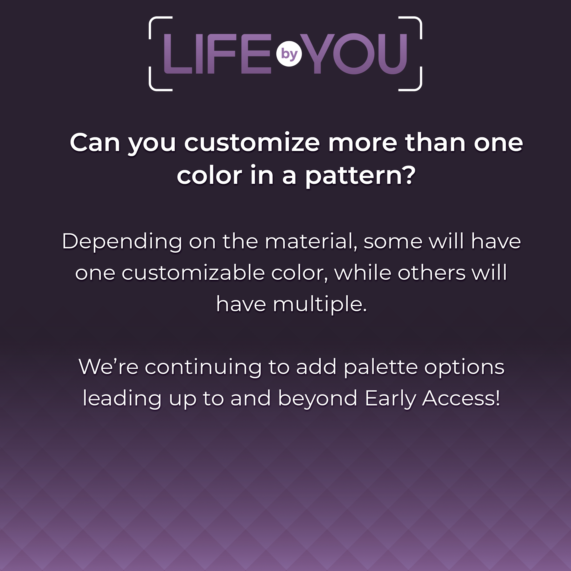 QnA Can you customize more than one color in a pattern?