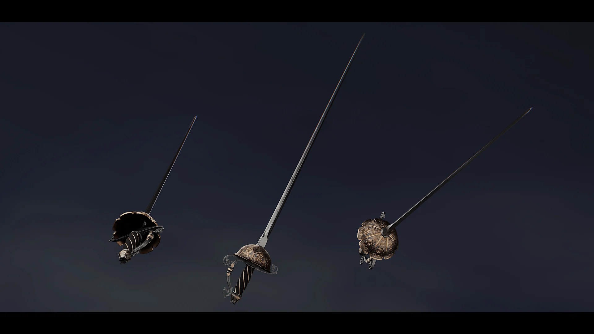 flower flame swords