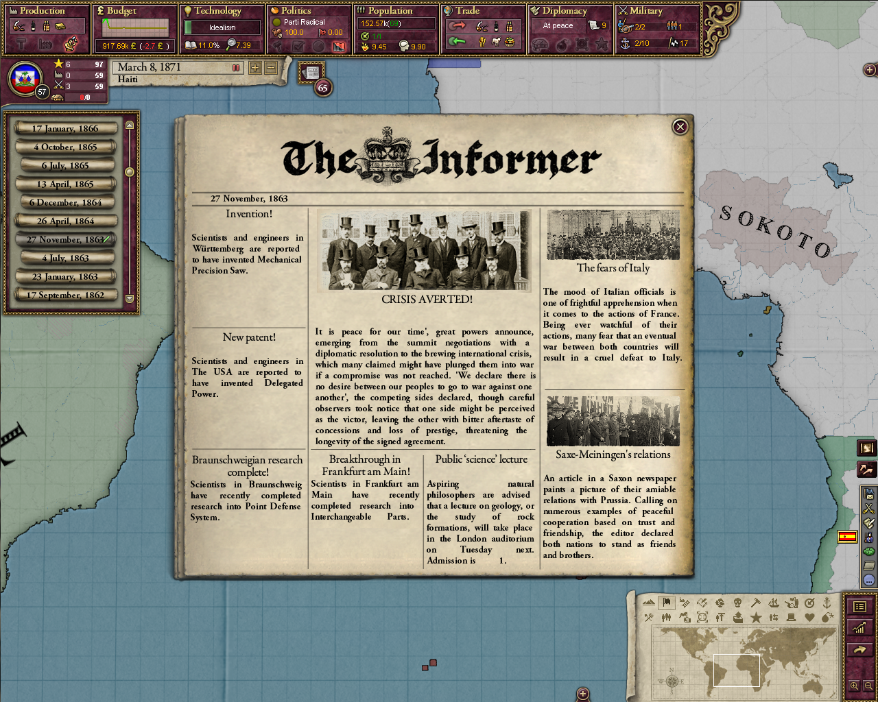 Victoria II: Heart of Darkness (screenshot 8)