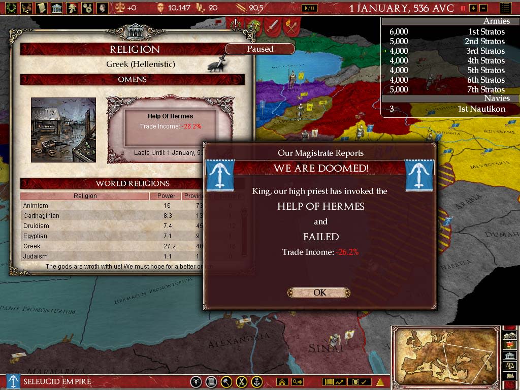 Europa Universalis Rome Gold (screenshot 5)