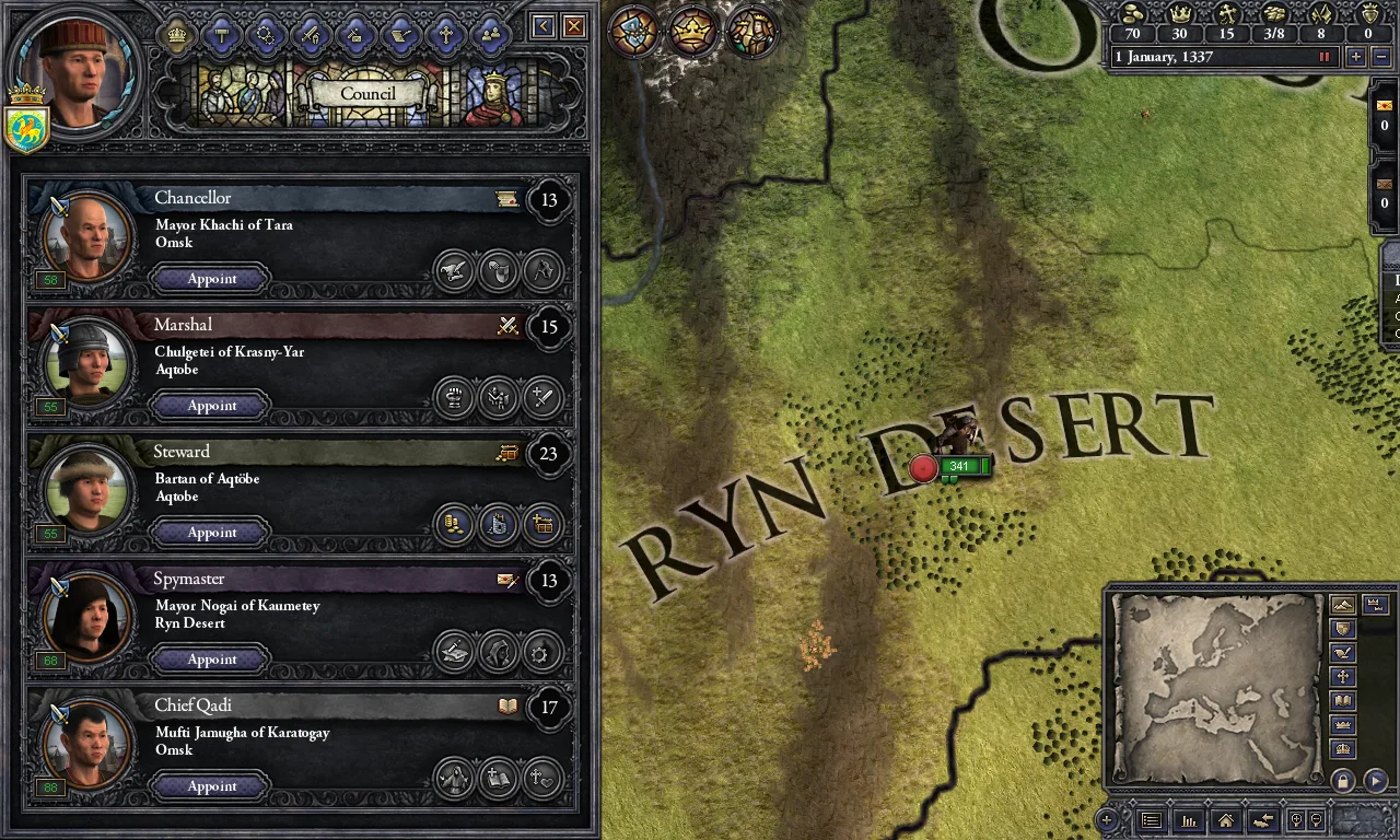 Crusader Kings II: Mongol Faces (screenshot 3)