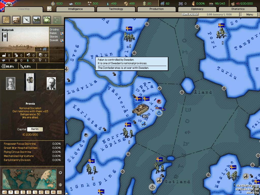 Hearts of Iron II Complete (screenshot 3)