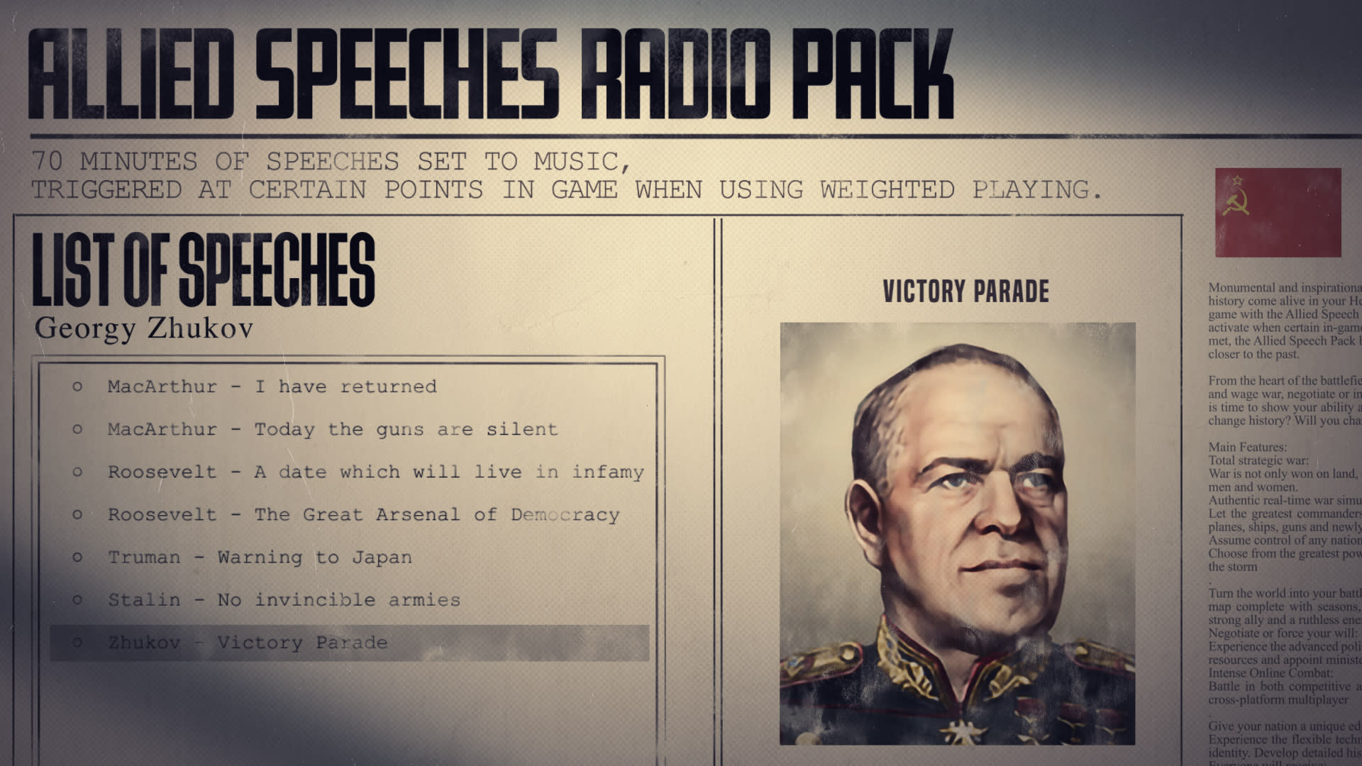 Hearts of Iron IV: Allied Speeches Pack (screenshot 8)