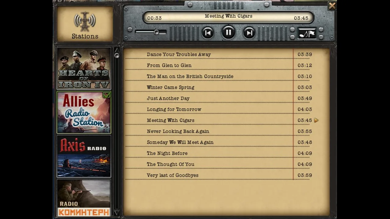 Hearts of Iron IV: Radio Pack (screenshot 2)