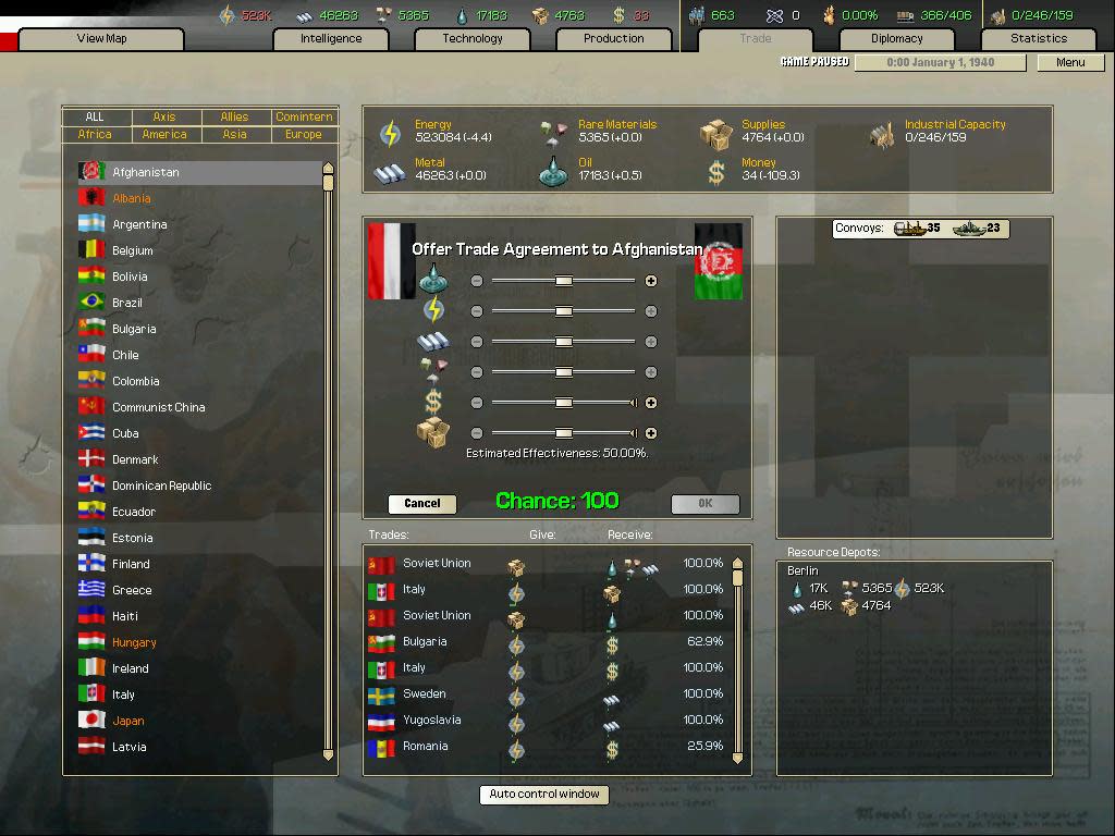 Arsenal of Democracy: A Hearts of Iron Game (screenshot 5)
