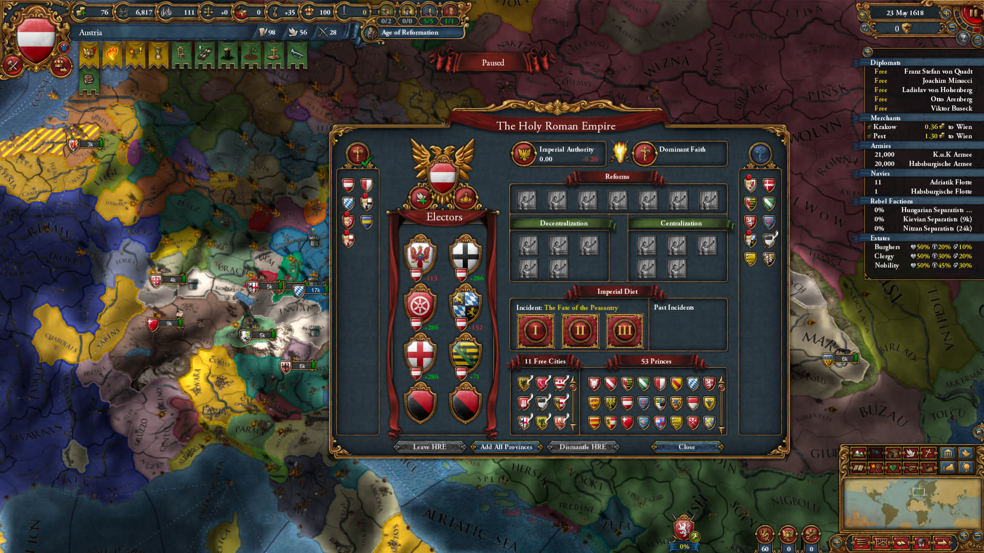 Europa Universalis IV: Emperor (screenshot 1)