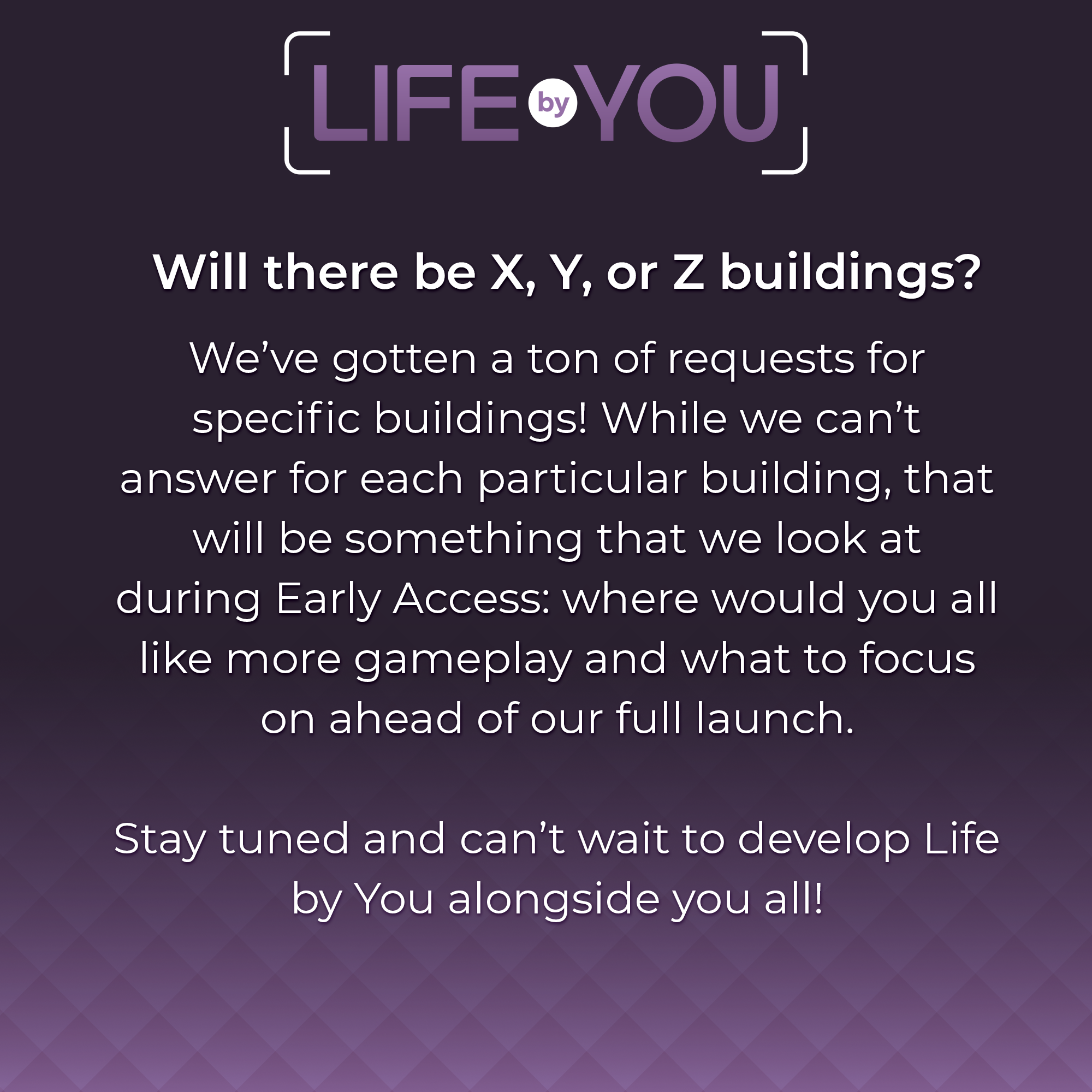 QnA Will there be X building?