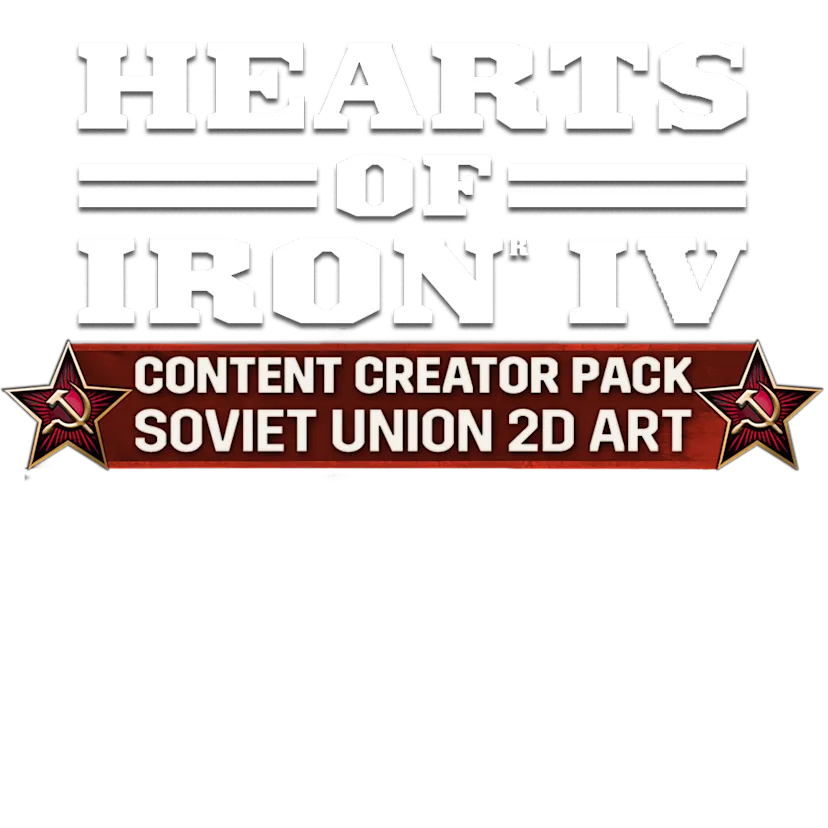 Logotype for Hearts of Iron IV: Content Creator Pack - Soviet Union 2D Art