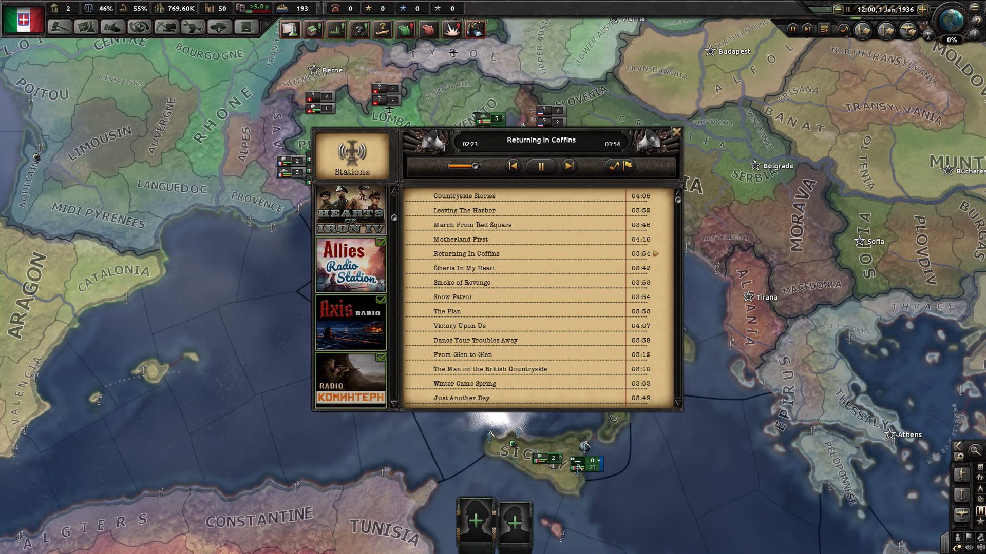 Hearts of Iron IV: Radio Pack (screenshot 1)