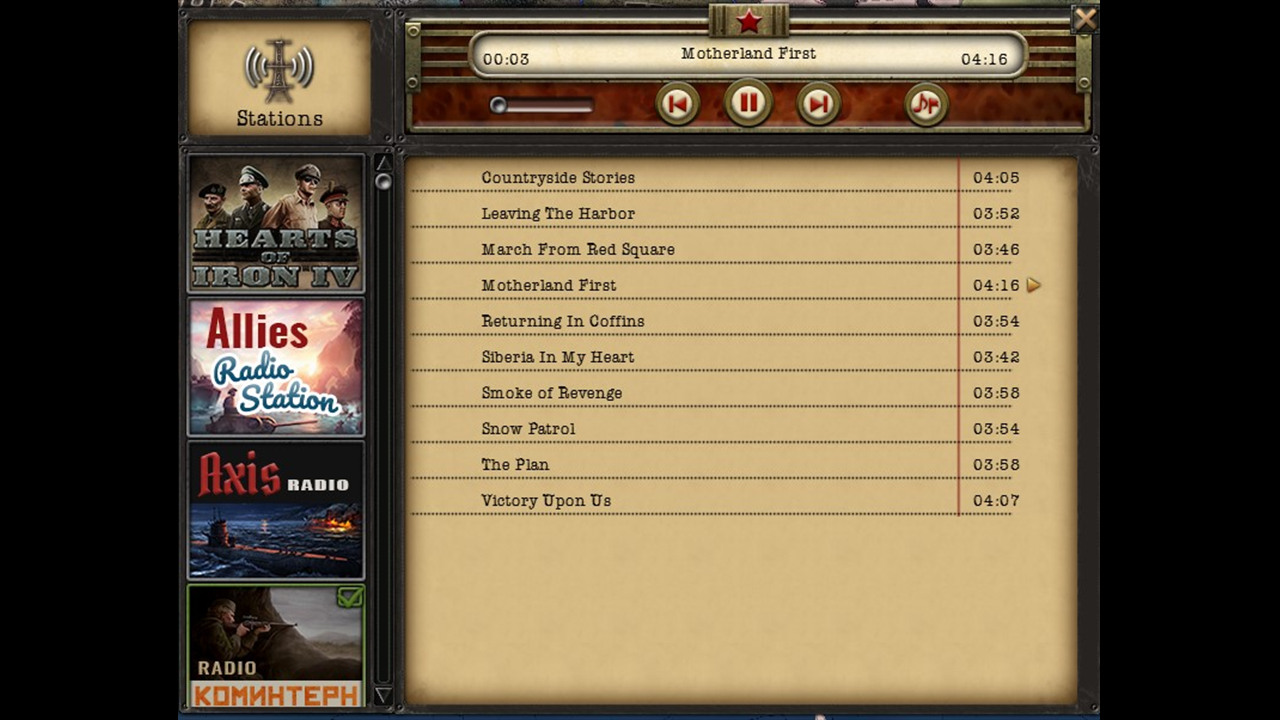 Hearts of Iron IV: Radio Pack (screenshot 3)