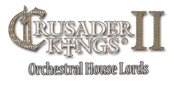 Logotype for Crusader Kings II: Orchestral House Lords