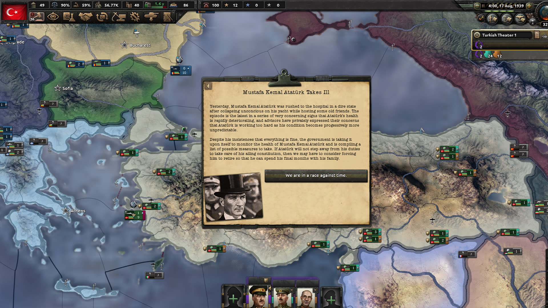Hearts of Iron IV - Battle for the Bosporus (screenshot 1)