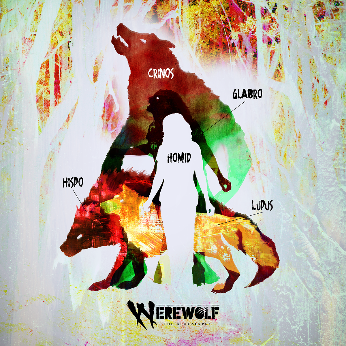 World of Darkness - Werewolf The Apocalypse Forms Infographic