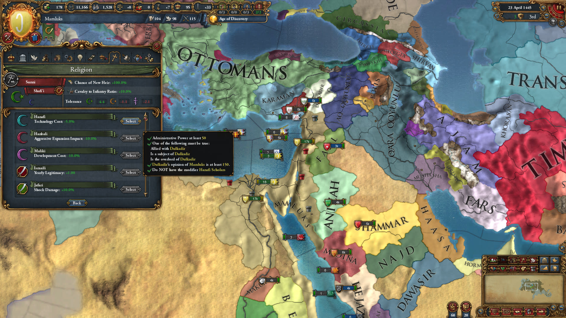 Europa Universalis IV: Cradle of Civilization (screenshot 9)