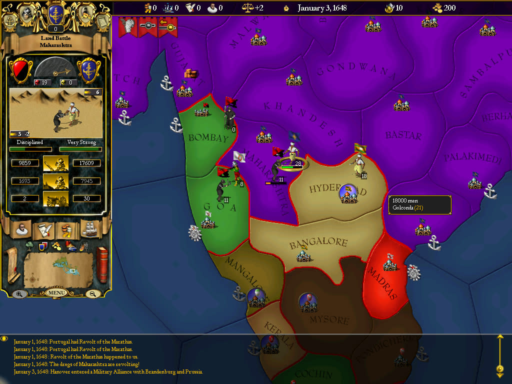 For the Glory: A Europa Universalis Game (screenshot 10)
