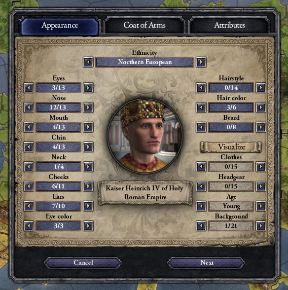 Crusader Kings II: Ruler Designer (screenshot 1)
