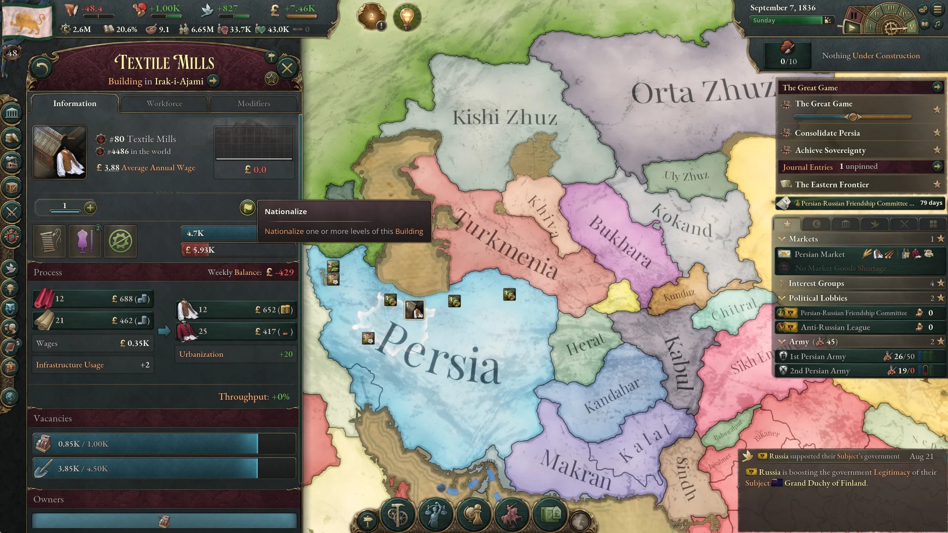 Victoria 3 Sphere Of Influence Screenshot 7