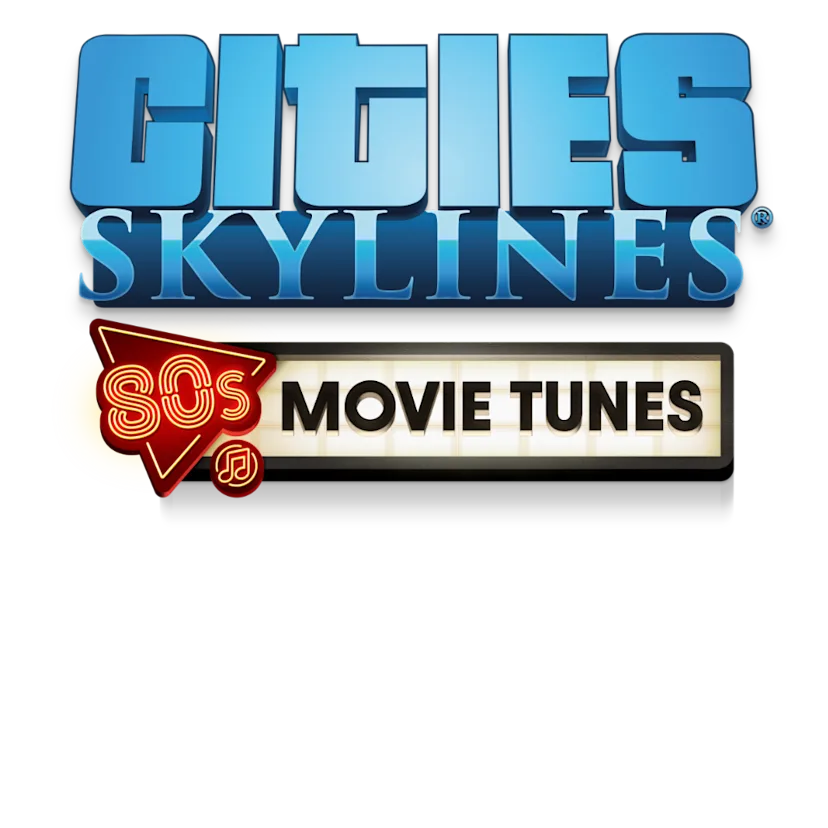 Logotype for Cities: Skylines - 80s Movies Tunes