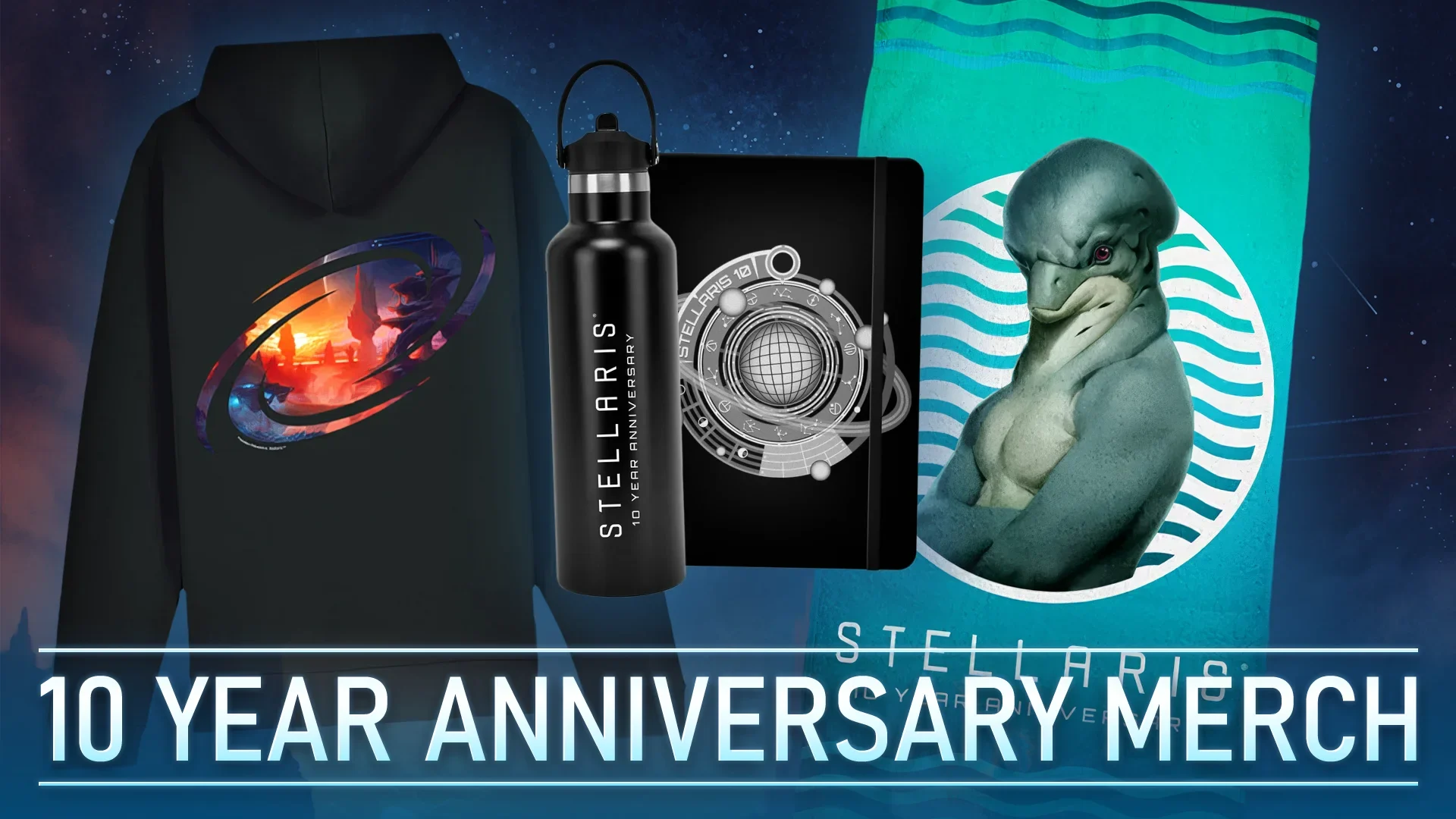 Stellaris 10 year anniversary merch