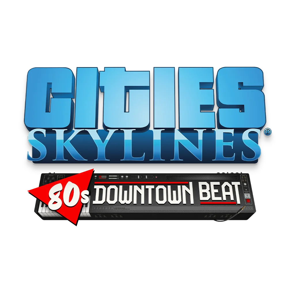 Logotype for Cities: Skylines - 80's Downtown Beat