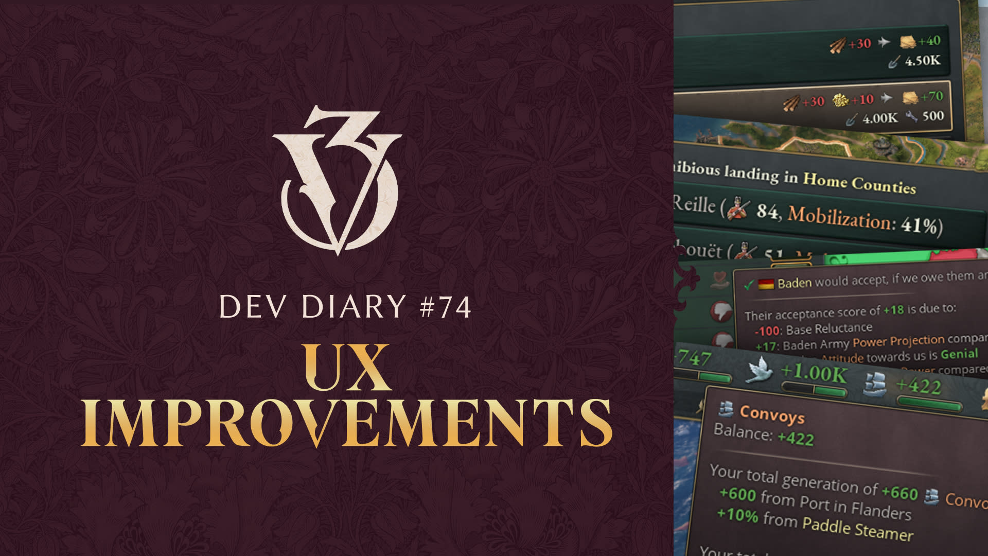 Dev Diary #74 - UX Improvements - Paradox Interactive