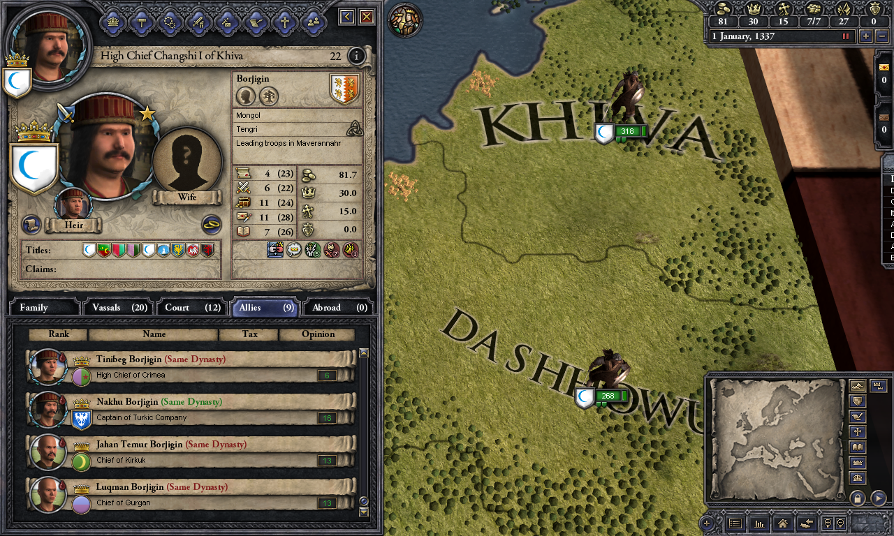 Crusader Kings II: Mongol Faces (screenshot 6)
