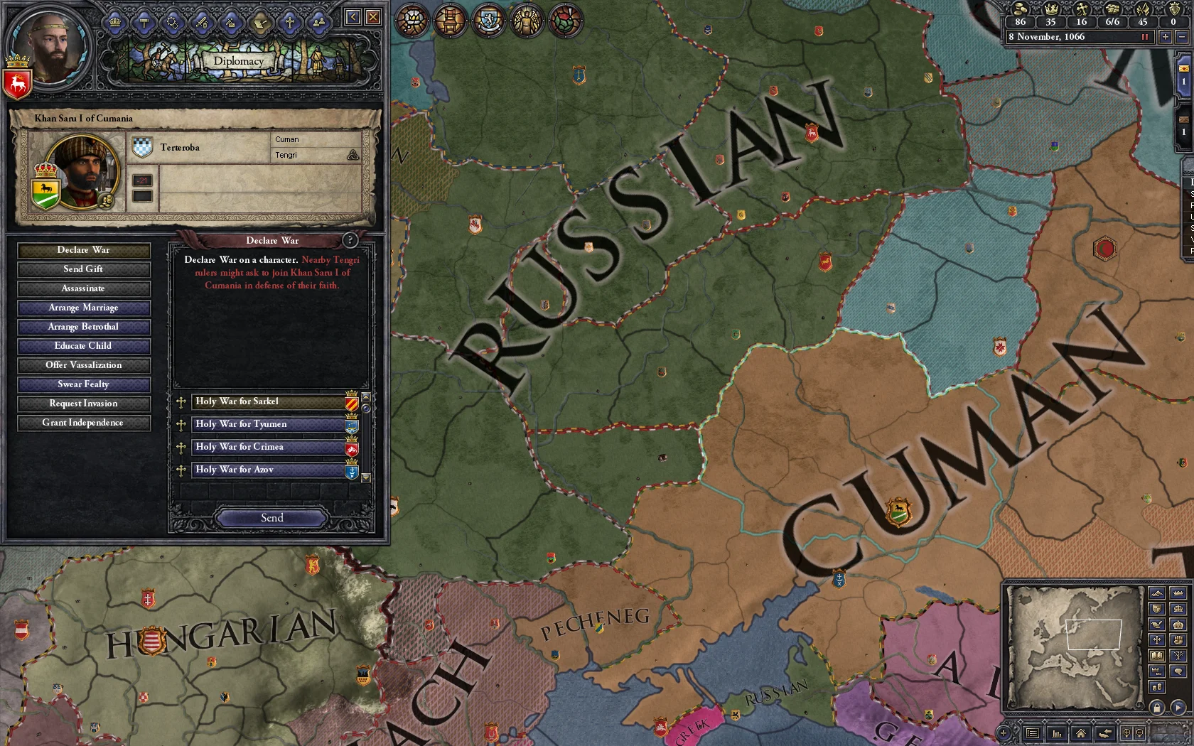 Crusader Kings II: Songs of the Rus (screenshot 1)