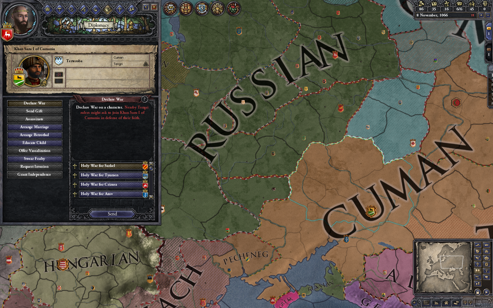 Crusader Kings II: Songs of the Rus (screenshot 1)