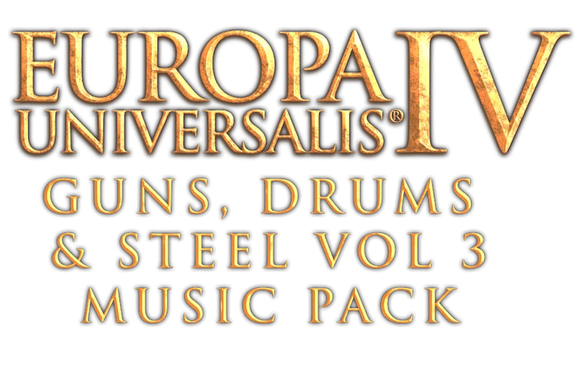Logotype for Europa Universalis IV: Guns, Drums and Steel Volume 3