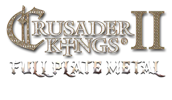 Logotype for Crusader Kings II: Full Plate Metal
