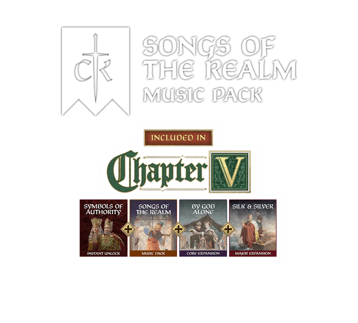 Logotype for Crusader Kings III: Songs of the Realm