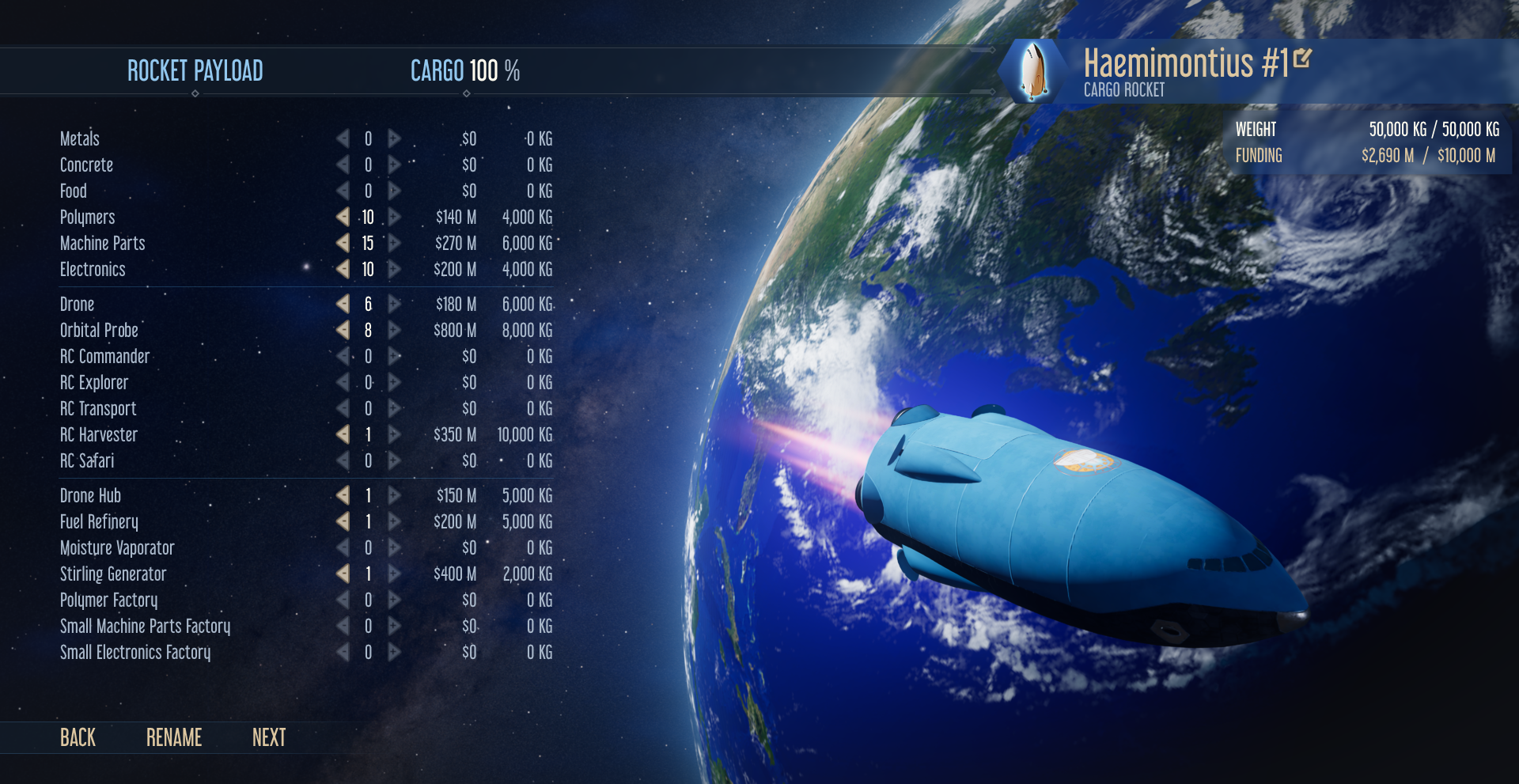 5. Pregame Rocket Payload