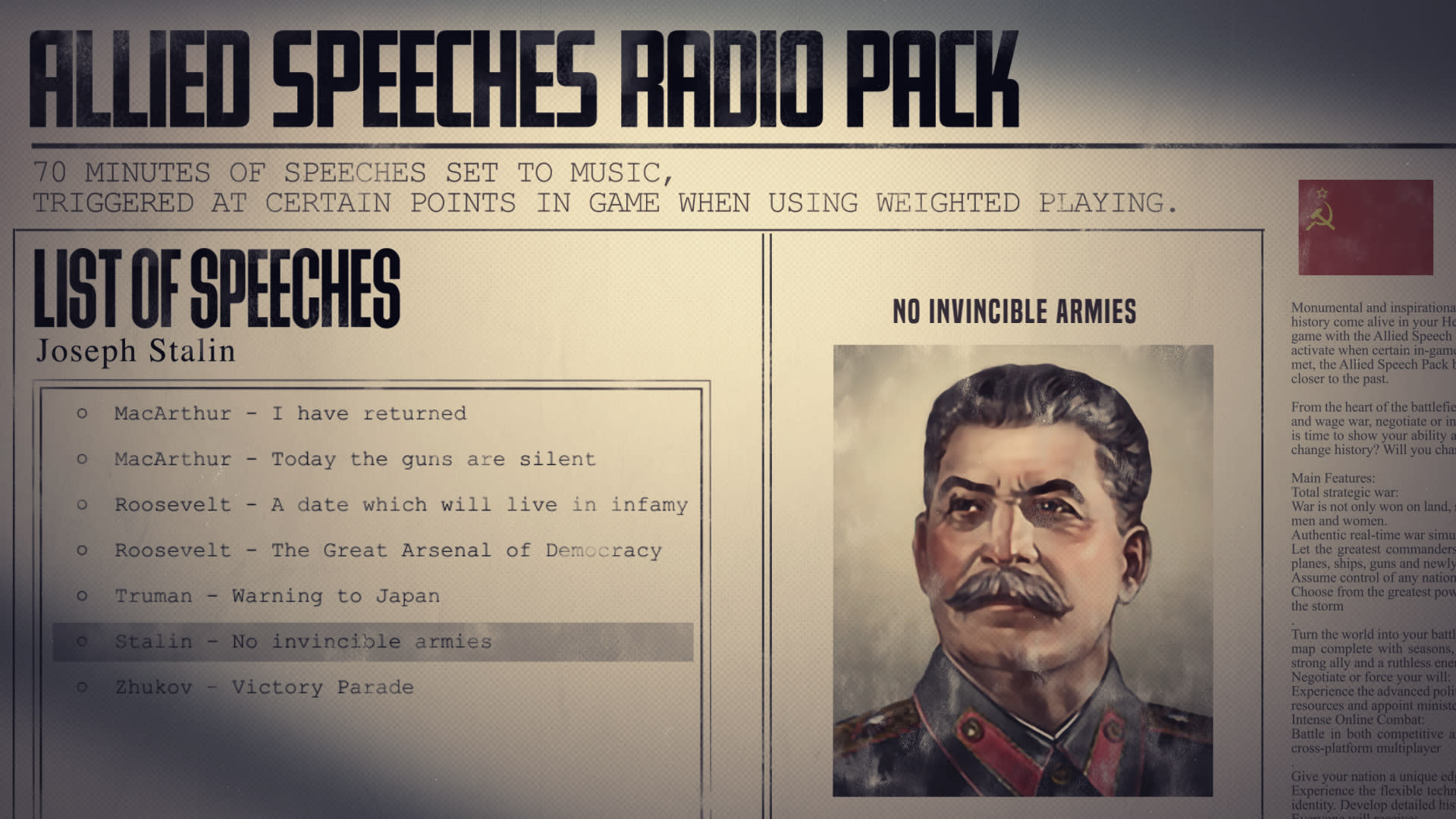 Hearts of Iron IV: Allied Speeches Pack (screenshot 6)