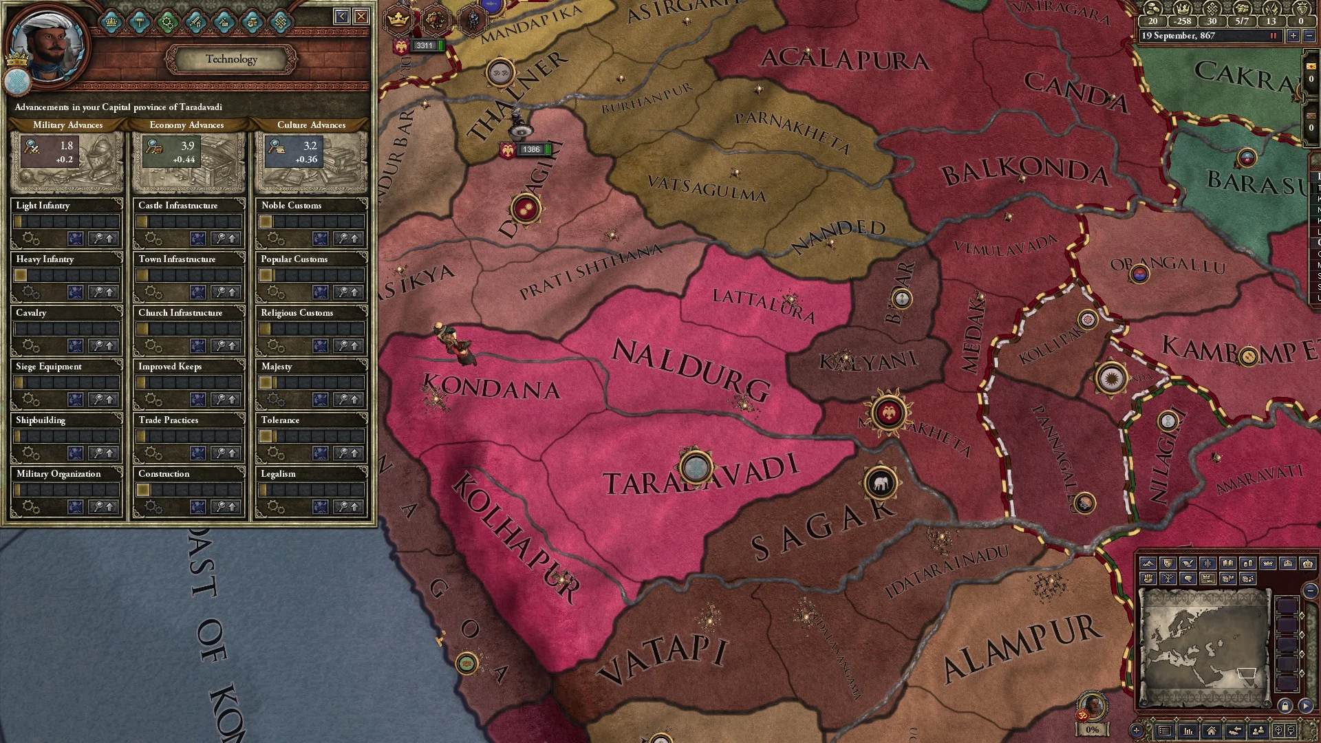Crusader Kings II: Songs of India (screenshot 10)