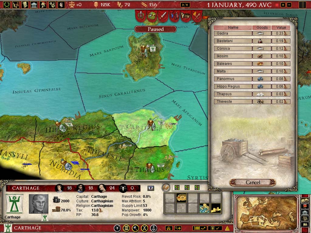 Europa Universalis Rome Gold (screenshot 6)
