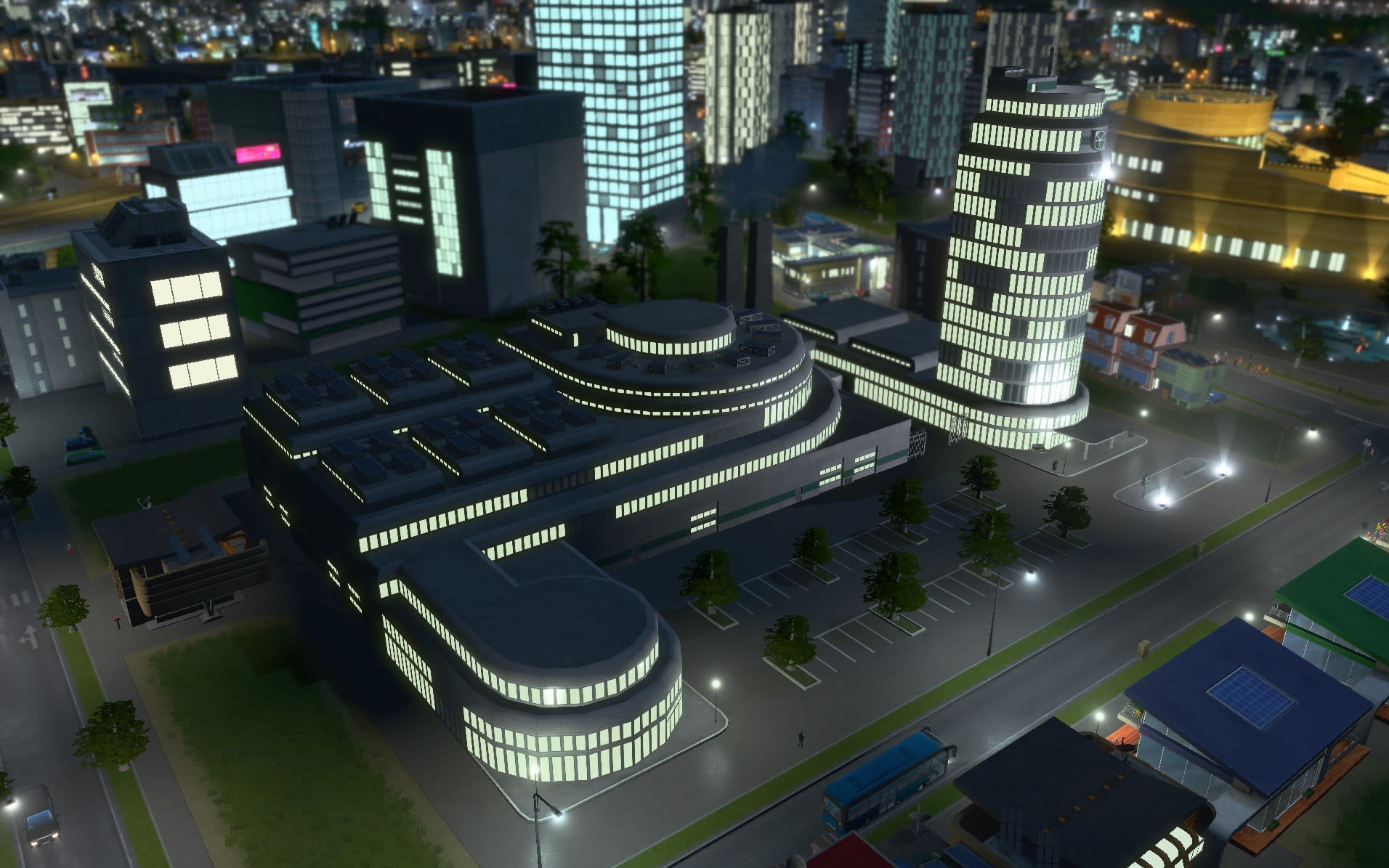 Cities: Skylines - High-Tech Buildings (screenshot 10)
