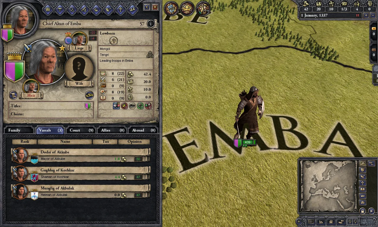 Crusader Kings II: Mongol Faces (screenshot 4)
