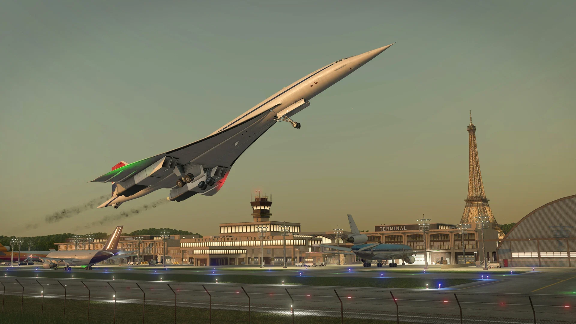 Concorde & Eiffel Tower DE transport fever 3