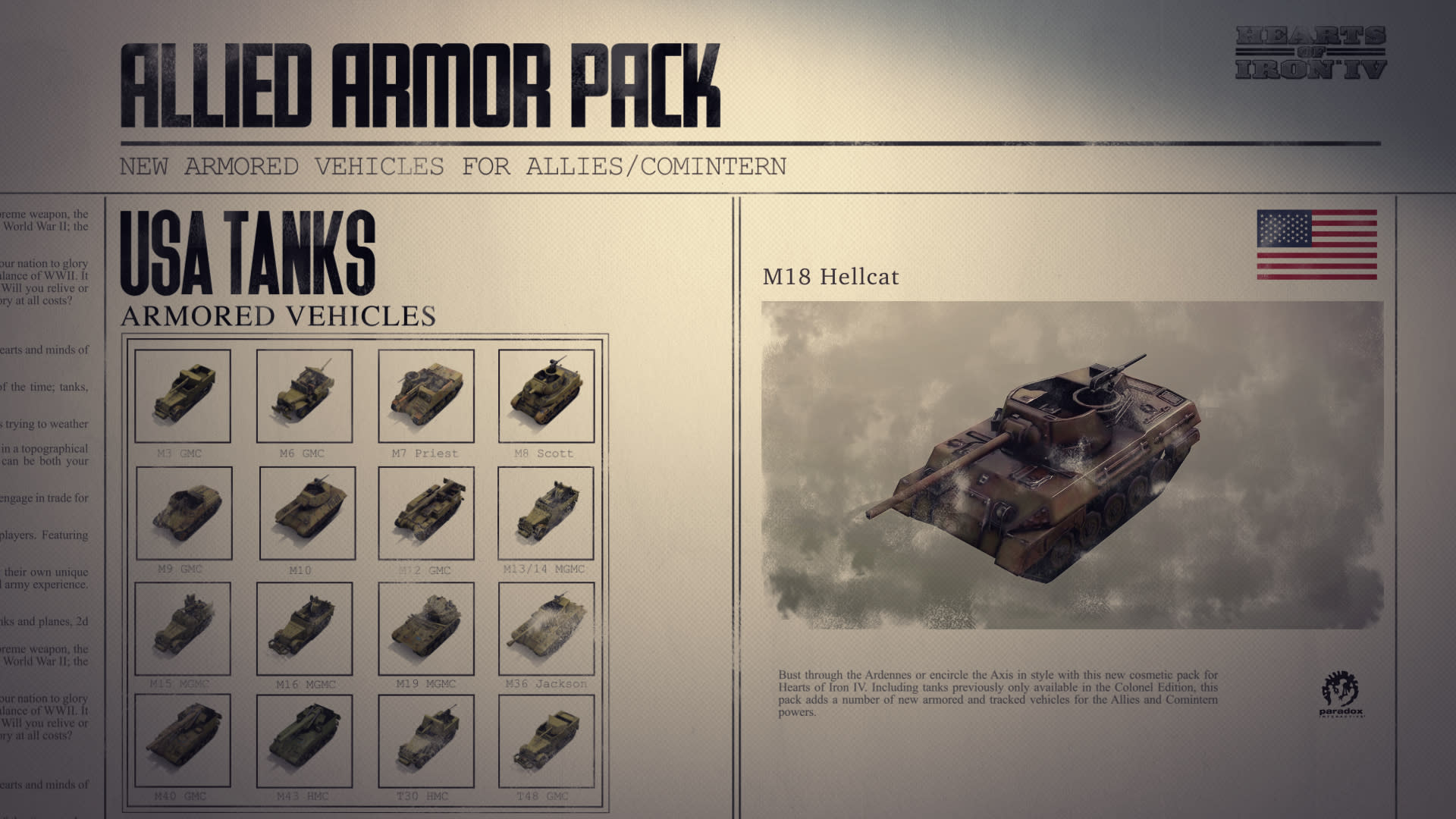 Hearts of Iron IV: Allied Armor Pack (screenshot 4)