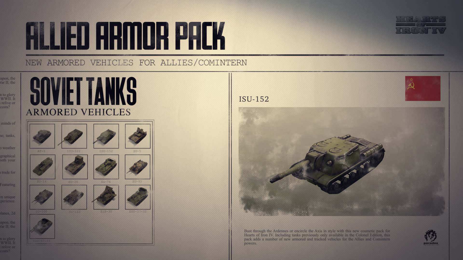Hearts of Iron IV: Allied Armor Pack (screenshot 2)